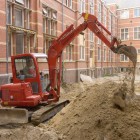 Grondsanering binnentuin monumentaal pand in binnenstad